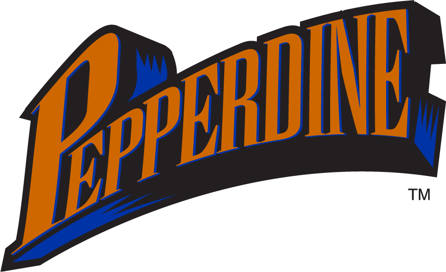 Pepperdine Waves 1997-2003 Wordmark Logo v3 diy iron on heat transfer